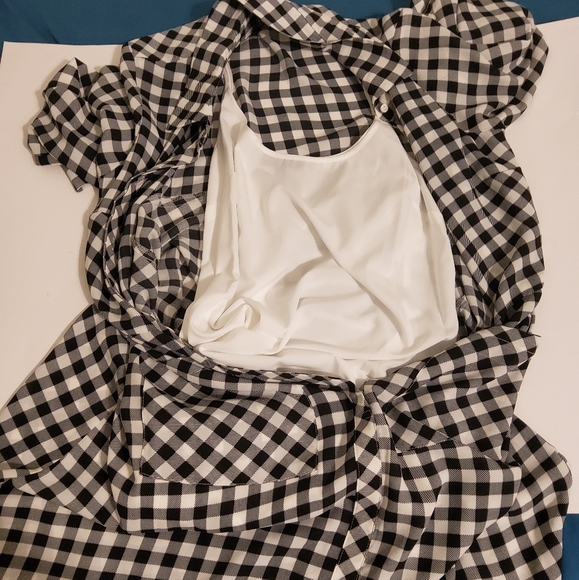 NWT!  The Limited Gingham Twill Black 3/4 Sleeve Size 10P - Picture 12 of 13